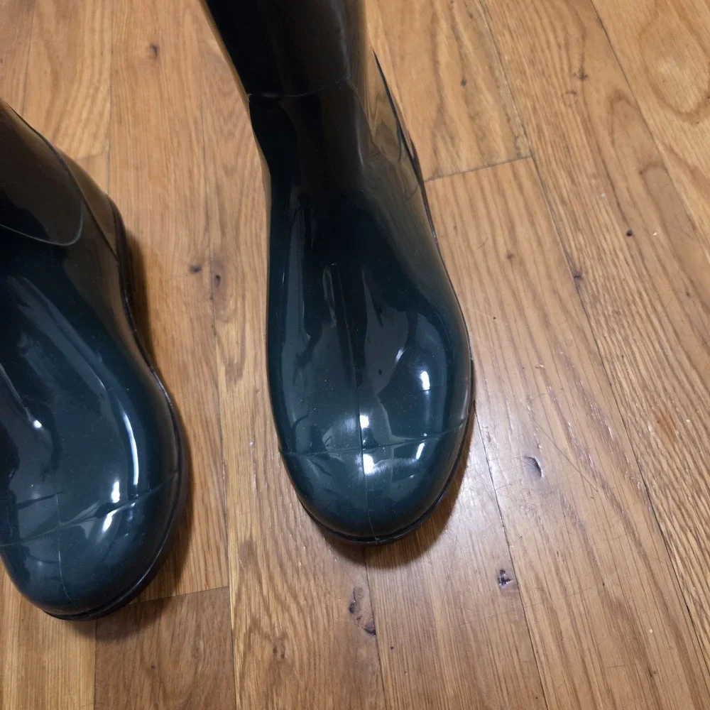 UGG K Raana Rain Boots Waterproof‎ Rubber Youth Kids Boy/Girl Sz 13 Pine Green